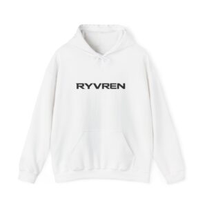 RYVREN Logo Hoodie — Minimalist Streetwear Pullover with RV Back Print